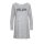 Marken-Sweat-Longshirt-Kleid "CARRA", grau-melange