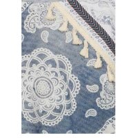 Marken-Sweatshirt, grau-blau