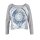 Marken-Sweatshirt, grau-blau