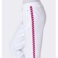 Freizeithose, weiß-pink
