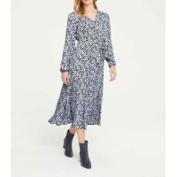 Sukienka w print, niebiesko-biała