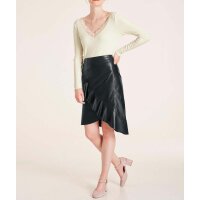 Shirt m. Spitze, ecru