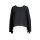 Two-in-one blouse with ornamental chain, black-white