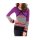 Pullover, lila-bunt