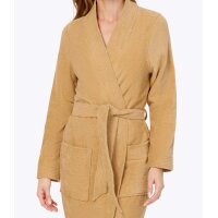 Damen-Bademantel in Velours-Qualität, camel