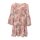 Designer-Chiffonkleid, rosé-bunt
