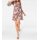 Designer-Chiffonkleid, rosé-bunt