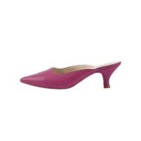 Leather sabot, pink