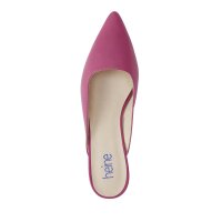 Leather sabot, pink