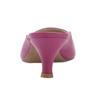 Leather sabot, pink