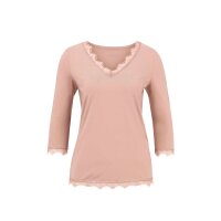 Shirt m. Spitze, nude