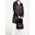 Designer-Knautschlack-Parka, schwarz