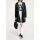 Designer-Knautschlack-Parka, schwarz