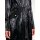 Designer-Knautschlack-Parka, schwarz
