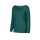 Pullover m.Spitzeneinsatz u.Ziersteinchen, petrol