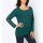 Pullover m.Spitzeneinsatz u.Ziersteinchen, petrol