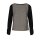 Designer-Shirt, schwarz-offwhite