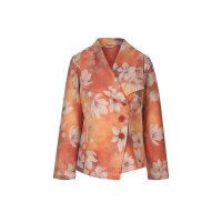 Veloursleder-Imitat-Druckblazer, rotbraun-sand