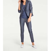 Shirt with beads, denim blue