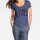 Shirt with beads, denim blue