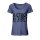 Shirt with beads, denim blue