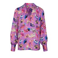 Satin blouse, multicolour