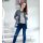 Marken-Sweatjacke, grau-melange