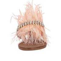 Marken-Dianette m. Federn, rosé