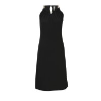 Dress with neckholder chain, black
