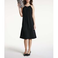 Kleid m. Ketten-Neckholder, schwarz