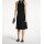Kleid m. Ketten-Neckholder, schwarz