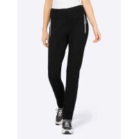 Gabardine jersey trousers, black