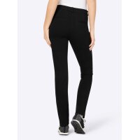 Gabardine jersey trousers, black
