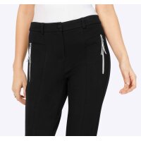 Gabardine jersey trousers, black