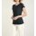 Jerseyshirt m. Pailletten-Stickerei, schwarz