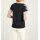 Jerseyshirt m. Pailletten-Stickerei, schwarz