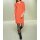 Polo collar knit dress, orange