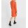 Polo collar knit dress, orange