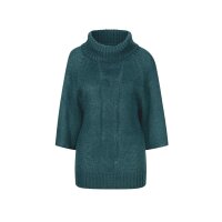 Zopfmuster-Pullover, petrol