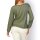 Bluse m.Bindeband, khaki-rostrot-bedruckt