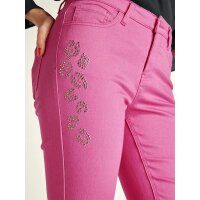 Slim-Fit-Jeans m. Nieten, pink