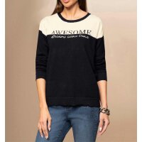 Sweter czarno-szampanowy