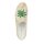 Velours sabot with embroidery, beige