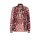 Designer-Druckbluse, schwarz-rot