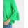 Designer-Pullover m. Volants, grün