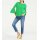 Designer-Pullover m. Volants, grün