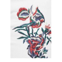 Jeans with embroidery, white, 33inch
