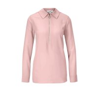 Bluse m. Reißverschluss, softrosé