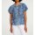 Print blouse, blue-white
