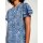 Print blouse, blue-white